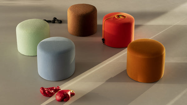 Bon Pouf Round Peacock by Hem - Hem
