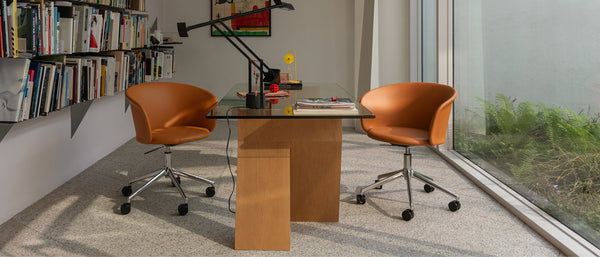 Kendo Swivel Chair 4-star Return Rosewood / Polished by LucidiPevere - Hem