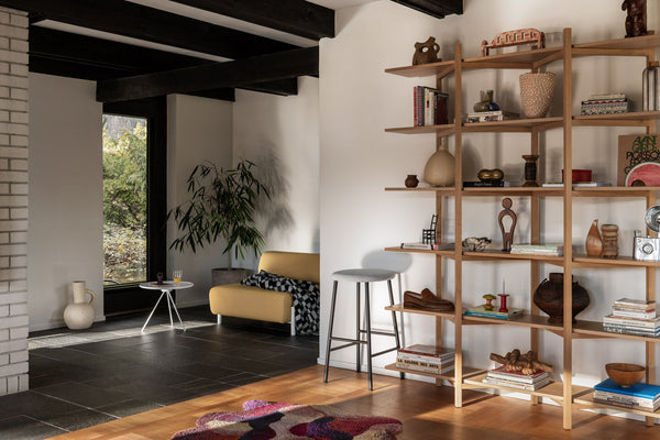 Zig Zag Shelf High Walnut by Studio deFORM - Hem