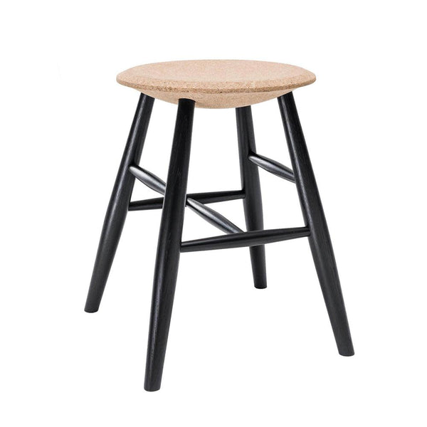 Drifted Bar Stool Light Cork / Black