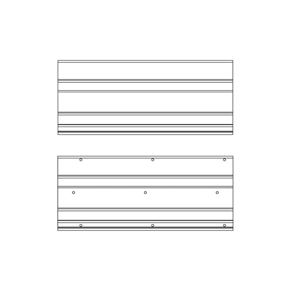 T Shelf Box D End Partitions Low
