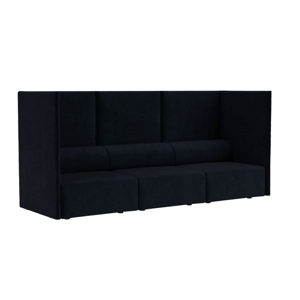 Palo Block 3-seater Sofa High Back Velluto Coex VL30