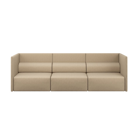 Palo Block 3-seater Sofa Medium Back Beige