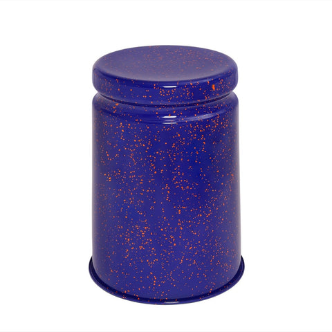 Last Stool Blue / Orange Splatter