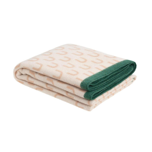 Arch Throw White / Beige / Green