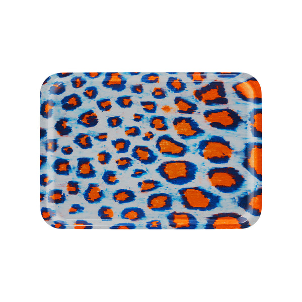 Monster Rectangular Tray Medium Coral / White / Ultramarine Blue