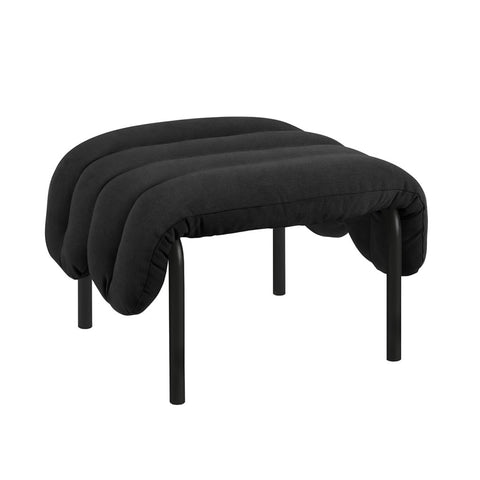 Puffy Ottoman Anthracite / Black Grey