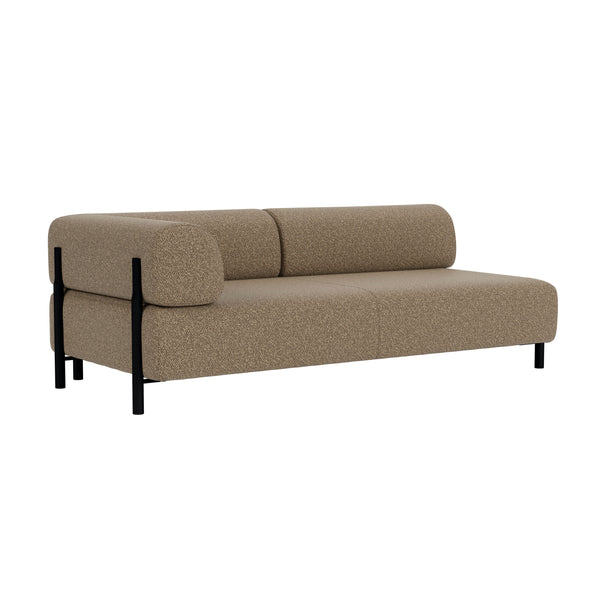 Palo 2-seater Sofa Chaise Left Storr 3405/Black