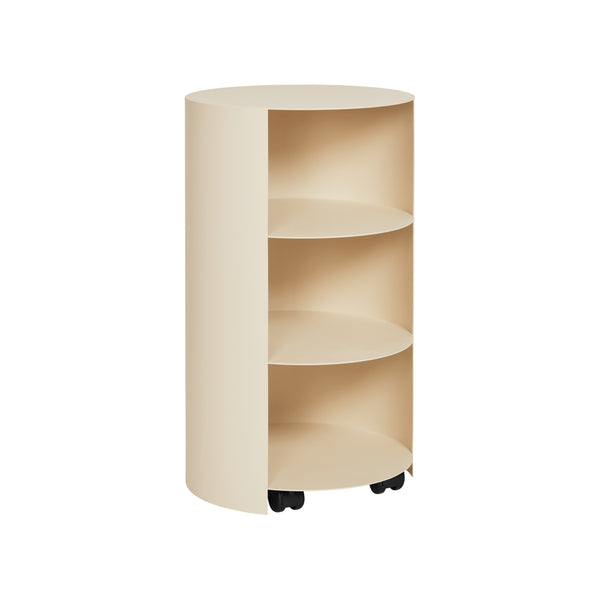 Hide Pedestal Light Ivory