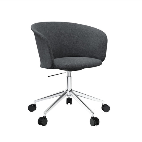 Kendo Swivel Chair 5-star Castors Graphite / Polished