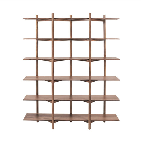 Zig Zag Shelf High Walnut