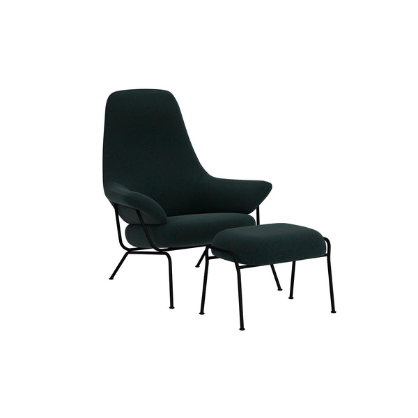 Hai Lounge Chair + Ottoman Pine