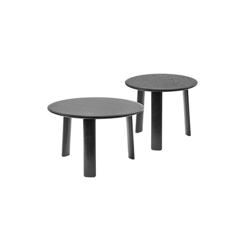 Alle Coffee Coffee Table Small + Medium Black Oak