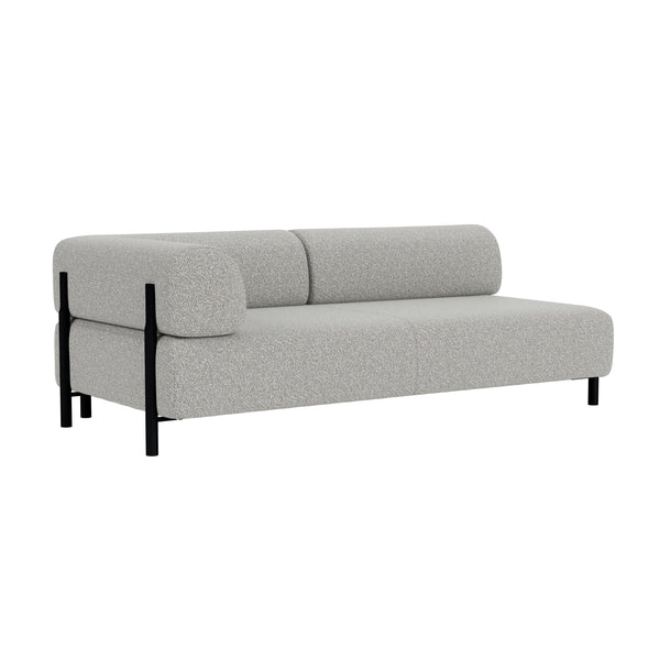 Palo 2-seater Sofa Chaise Left Storr 612/Black
