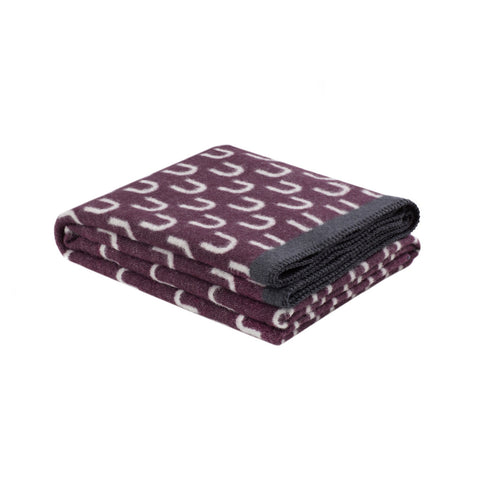 Arch Throw Aubergine / Grey