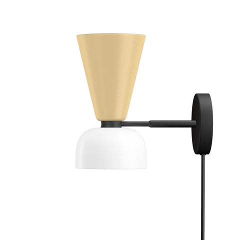 Alphabeta Wall Light + Cable Beige / Signal White