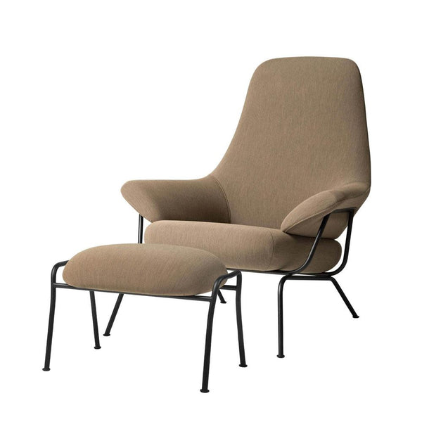 Hai Lounge Chair + Ottoman Licorice