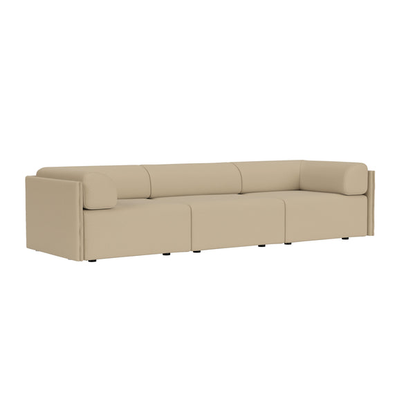 Palo Block 3-seater Sofa Low Back with Armrests Autumn 221