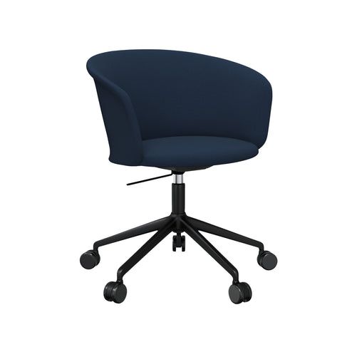 Kendo Swivel Chair 5-star Castors Dark Blue / Black