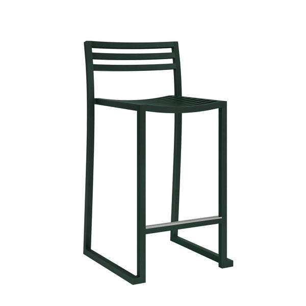 Chop Counter Chair Black Green