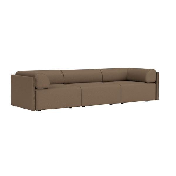 Palo Block 3-seater Sofa Low Back with Armrests Autumn 361