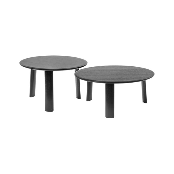 Alle Coffee Coffee Table Medium + Large Black Oak