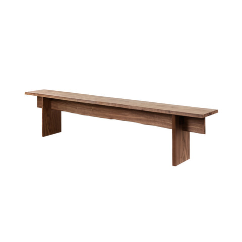 Bookmatch Bench 210 cm / 82.7 in Walnut