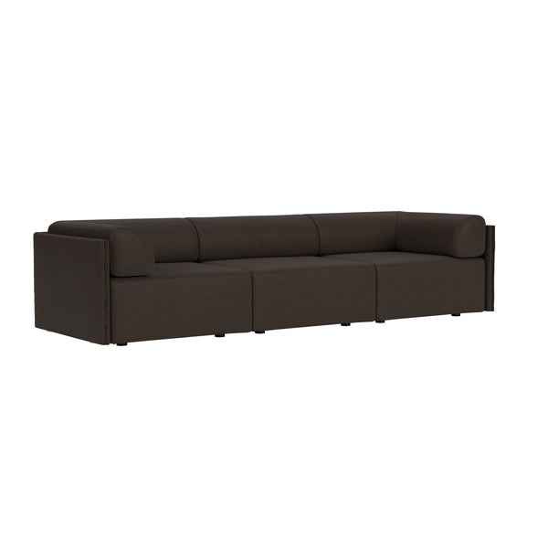 Palo Block 3-seater Sofa Low Back with Armrests Amdal 280