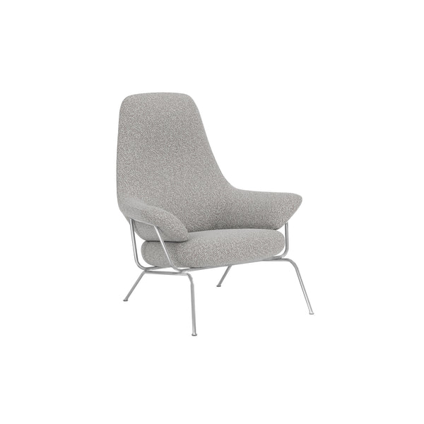Hai Lounge Chair Storr 612/Brushed Stainless