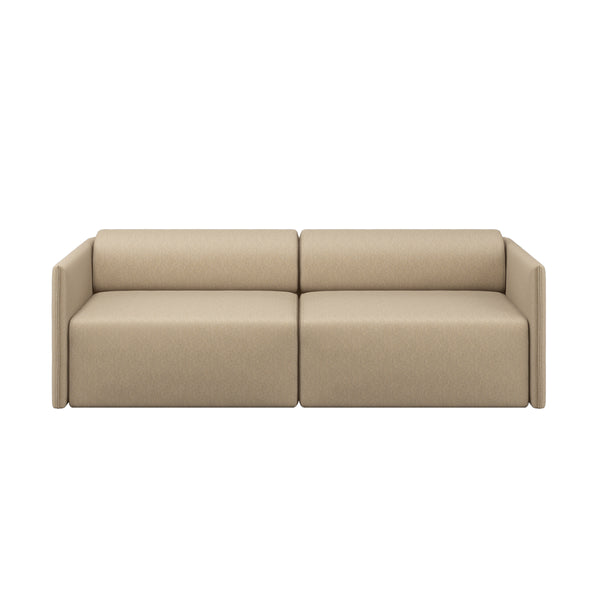 Palo Block 2-seater Sofa Low Back Beige