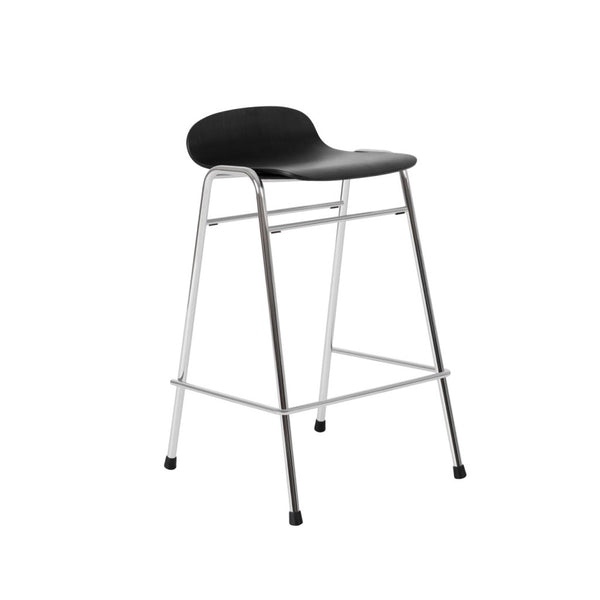 Touchwood Counter Stool Black / Chrome