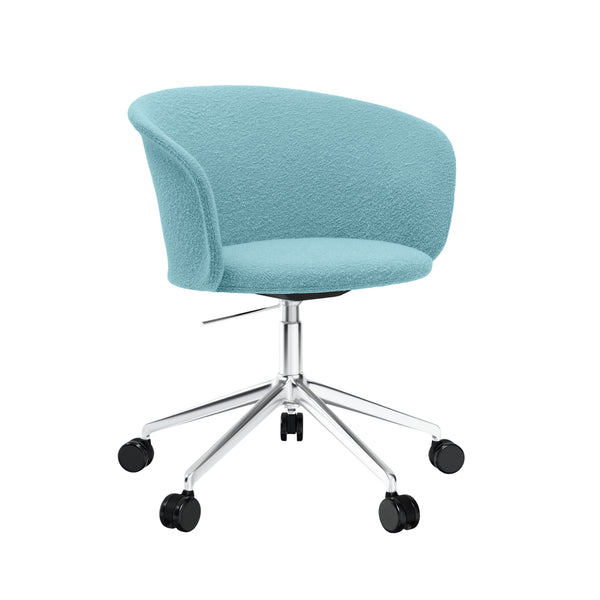 Kendo Swivel Chair 5-star Castors Icicle / Polished