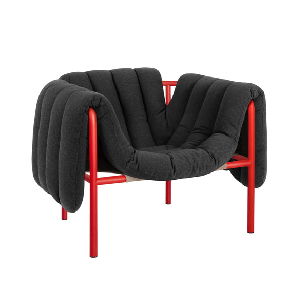 Puffy Lounge Chair Anthracite / Traffic Red