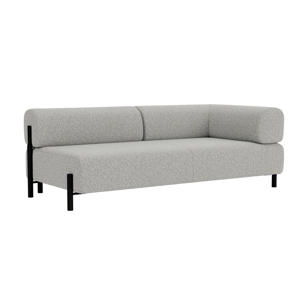 Palo 2-seater Sofa Chaise Right Storr 612/Black