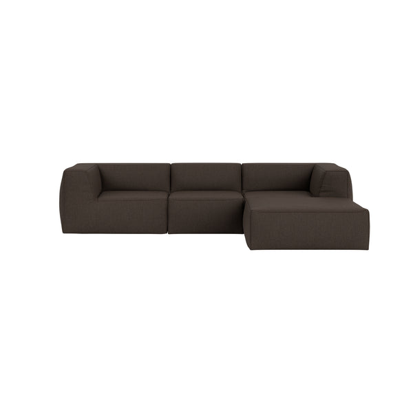 Great 3-Seater Sofa Narrow Chaise Right Safire 0003